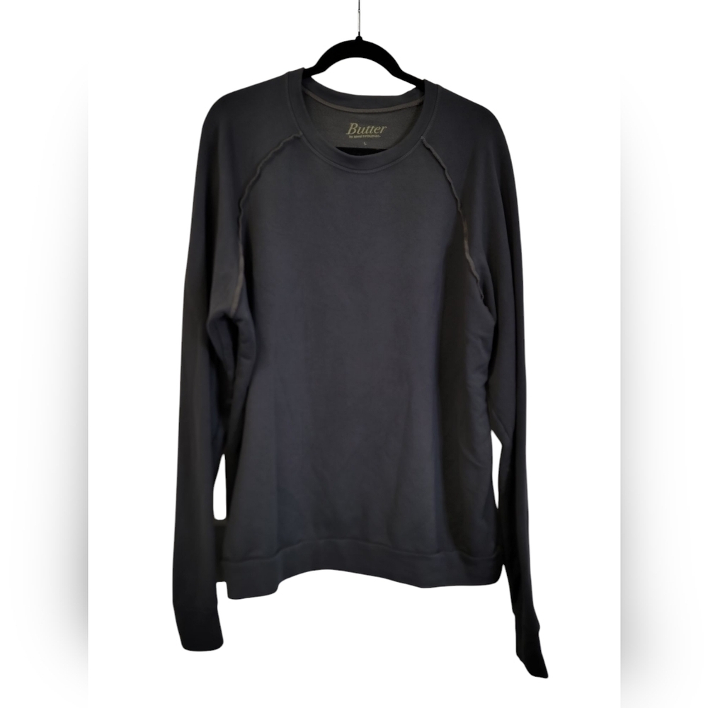 Butter by good hYOUman Gray long sleeve top/ lounge wear